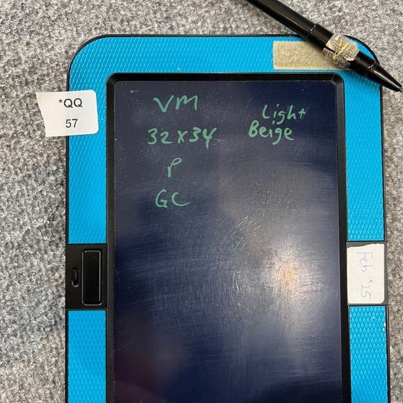 Vintage Levis 501XX Jeans Men 32 Light Beige Straight Overlock Stitch Button Fly - Picture 15 of 16